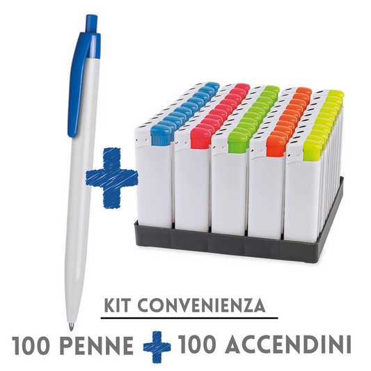 Kit penne e accendini personalizzati PE867