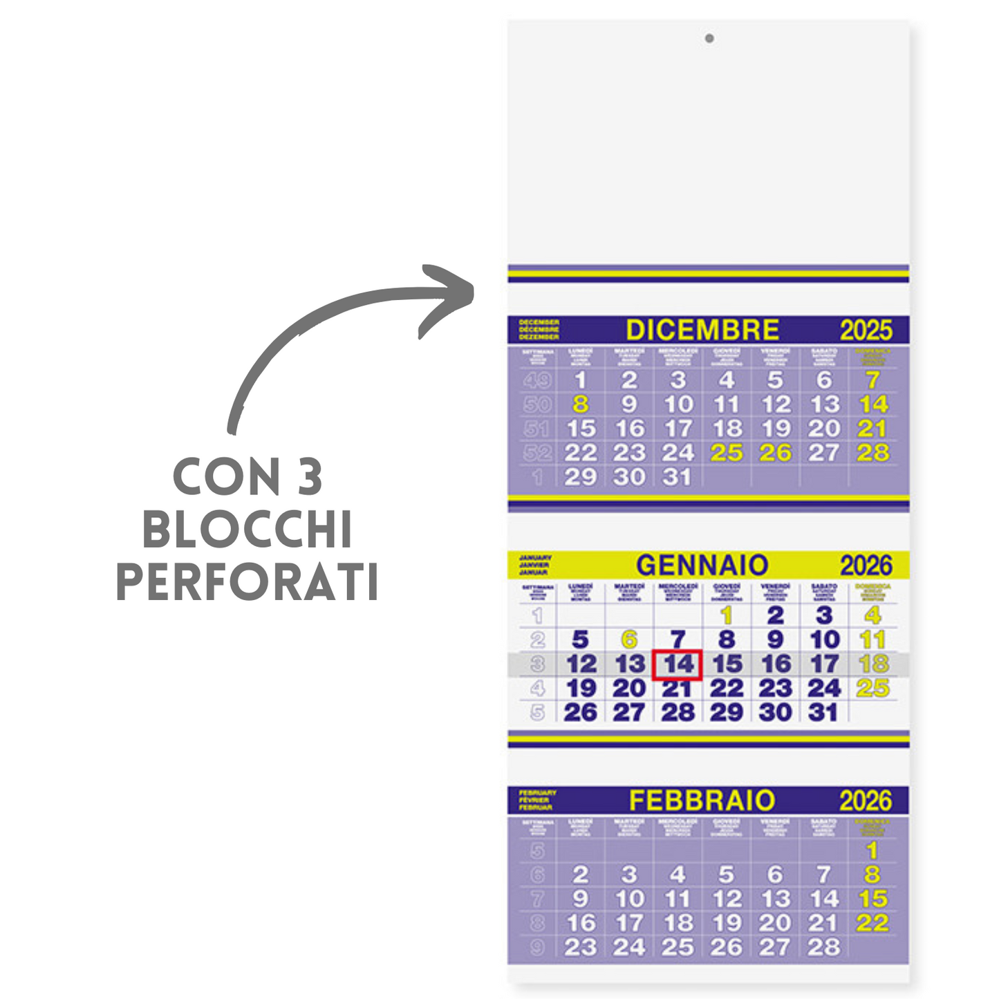 Calendario olandese 2026 personalizzato | Cod. PA500