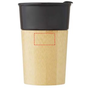 Tazza in porcellana da 320 ml con parete esterna in bambù Pereira