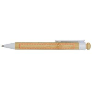 Penna a sfera in plastica riciclata e bambù Rattan
