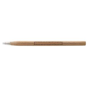 Penna a sfera in legno Arica (inchiostro nero)