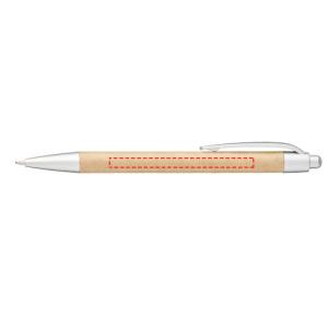 Penna a sfera in carta riciclata Tiflet (inchiostro nero)