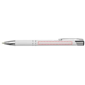 Penna a sfera a scatto Moneta soft touch (inchiostro nero)