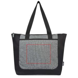 Tote bag bicolore con zip in materiale riciclato certificato GRS Reclaim 15L