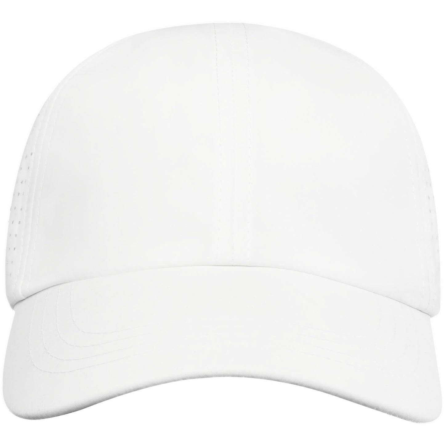 Cappellino cool-fit a 6 pannelli in materiale riciclato certificato GRS Mica - Bianco