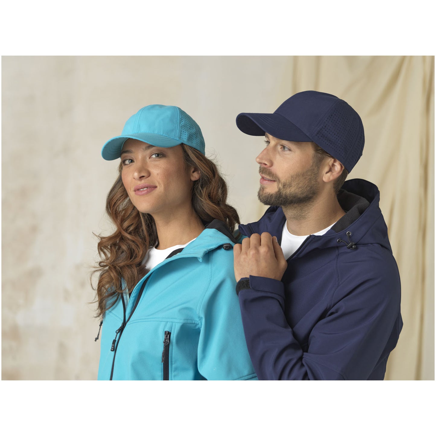 Cappellino cool-fit a 6 pannelli in materiale riciclato certificato GRS Mica - Bianco