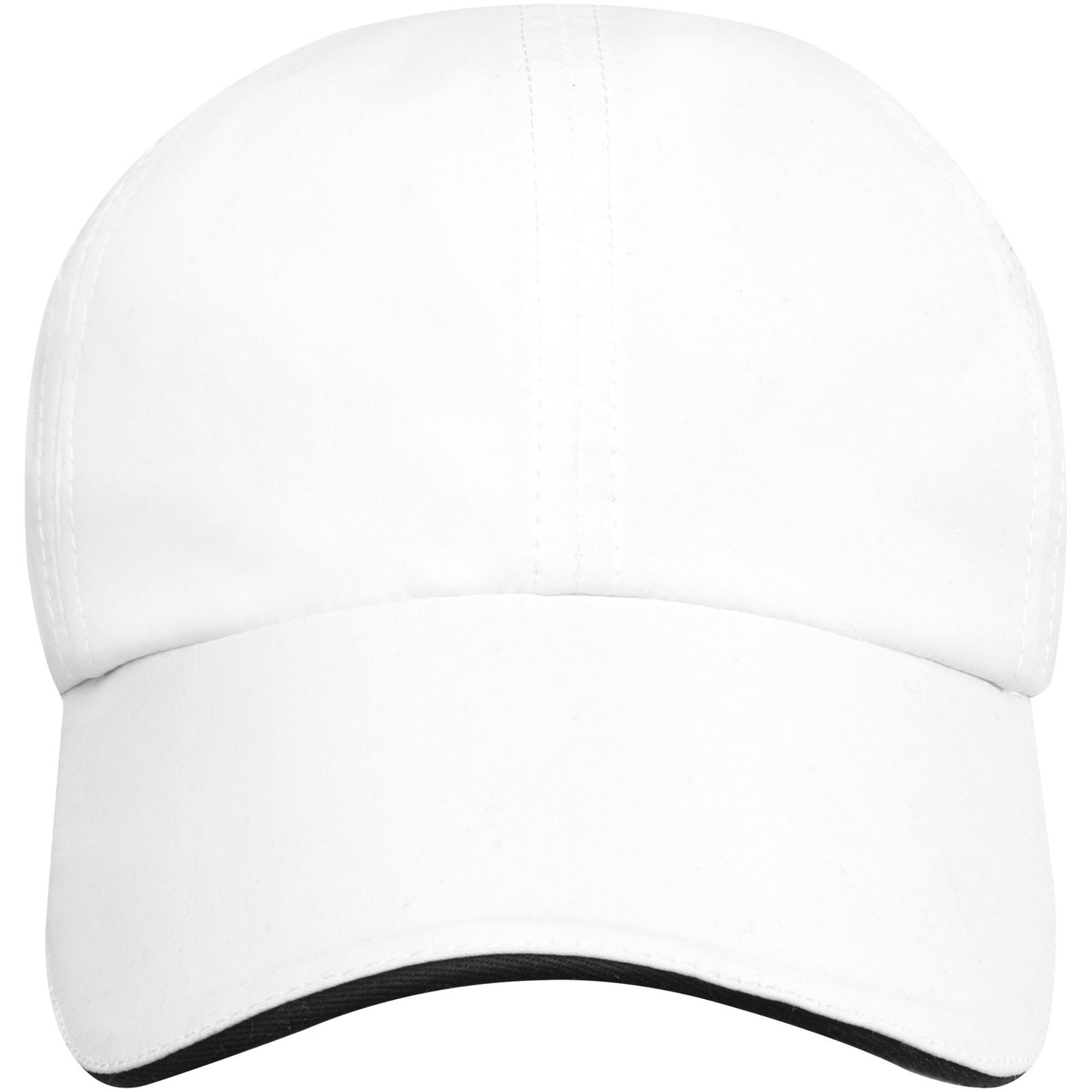 Cappellino cool-fit sandwich a 6 pannelli in materiale riciclato certificato GRS Morion - Bianco