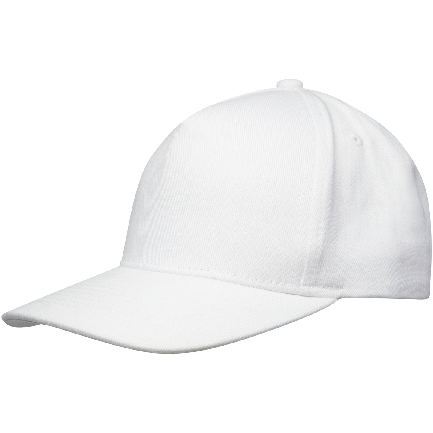 Cappellino in tessuto riciclato Aware™ a 5 pannelli Onyx - Bianco