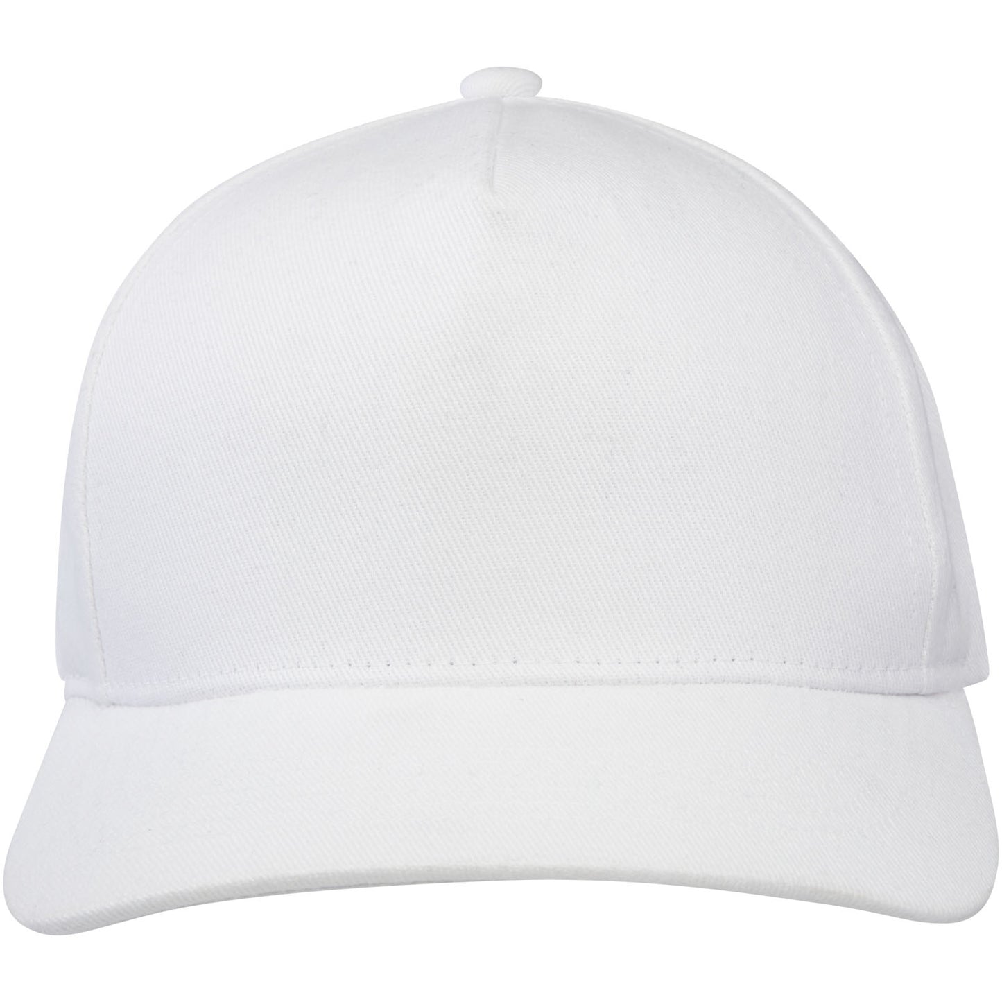 Cappellino in tessuto riciclato Aware™ a 5 pannelli Onyx - Bianco