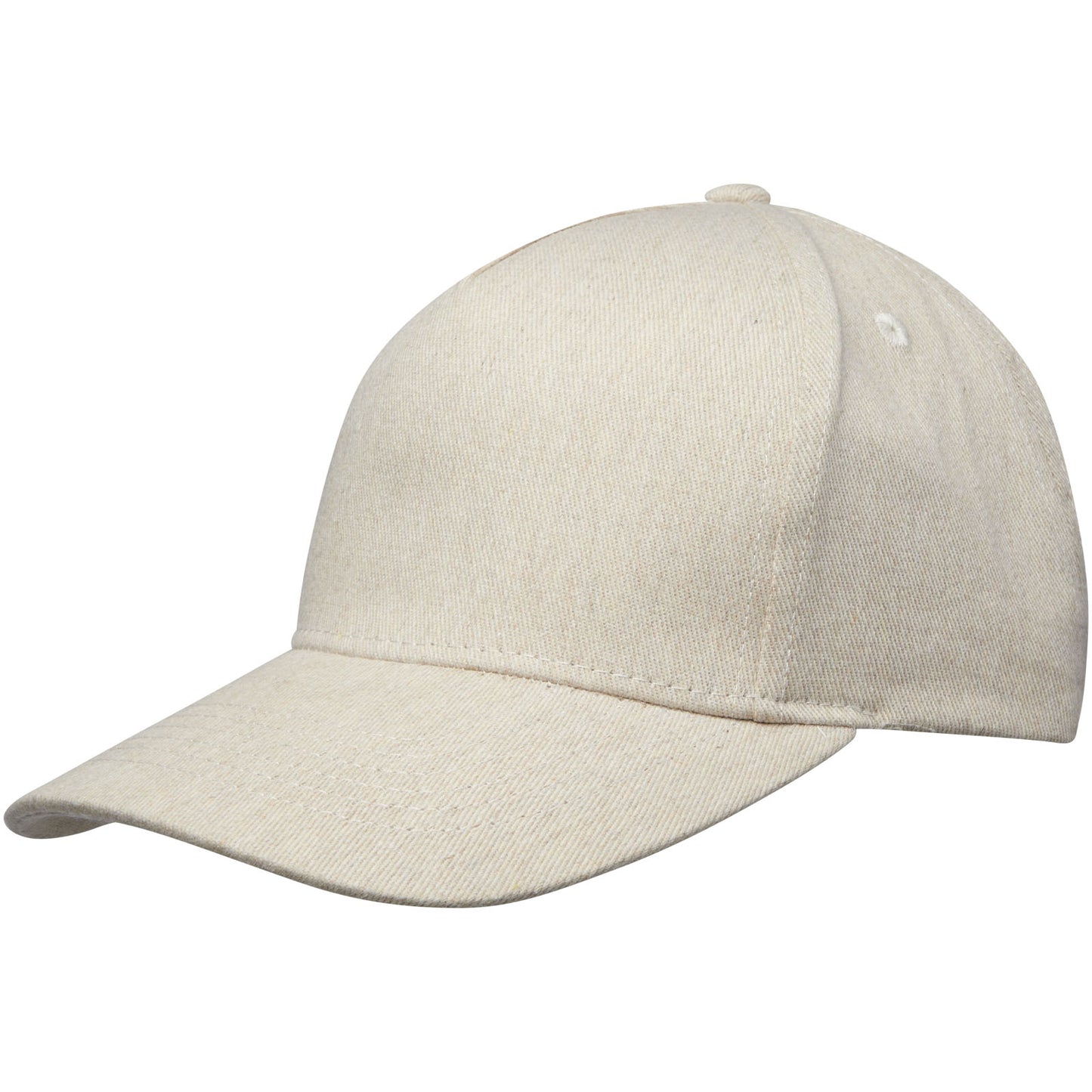 Cappellino in tessuto riciclato Aware™ a 5 pannelli Onyx - Oatmeal