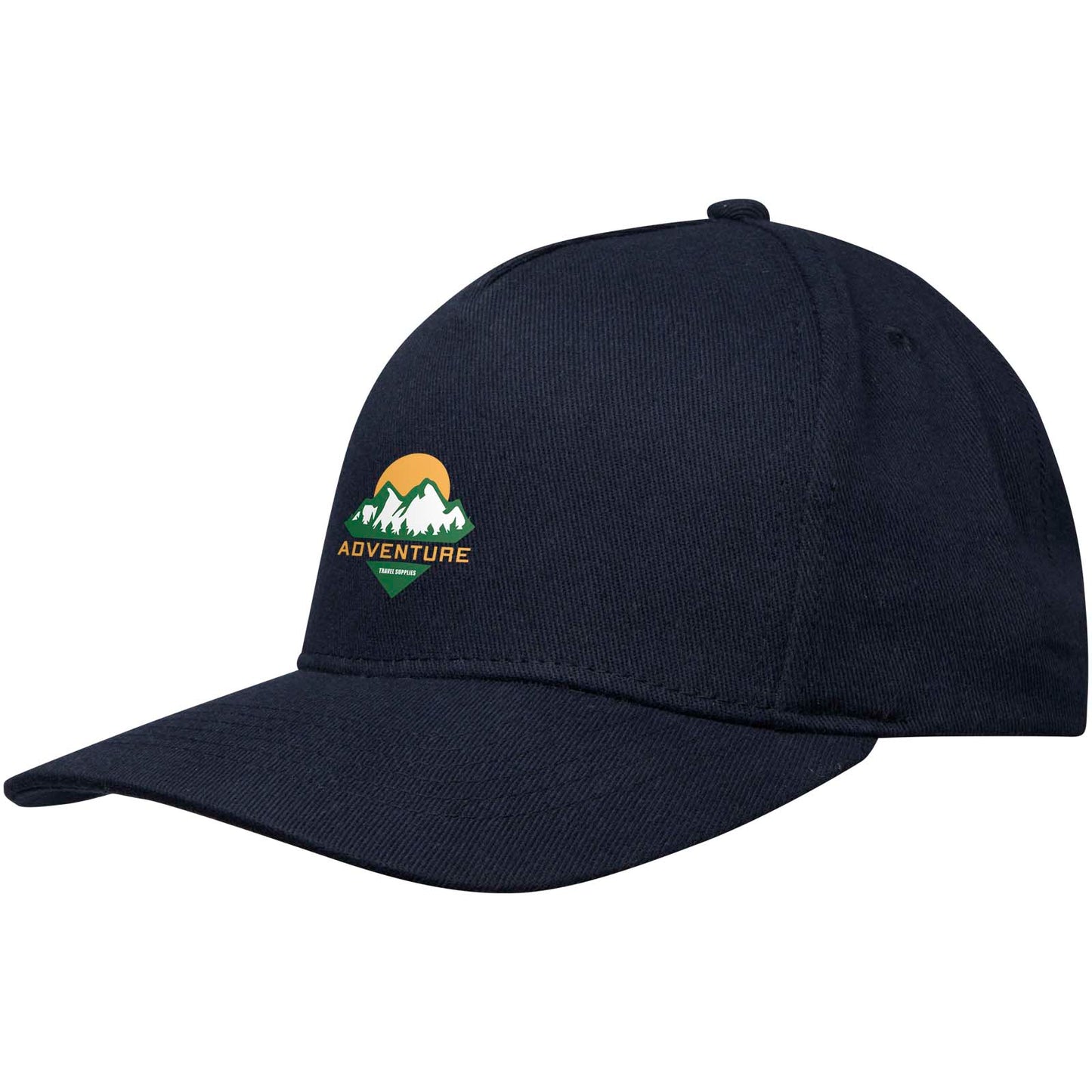 Cappellino in tessuto riciclato Aware™ a 5 pannelli Onyx - Navy