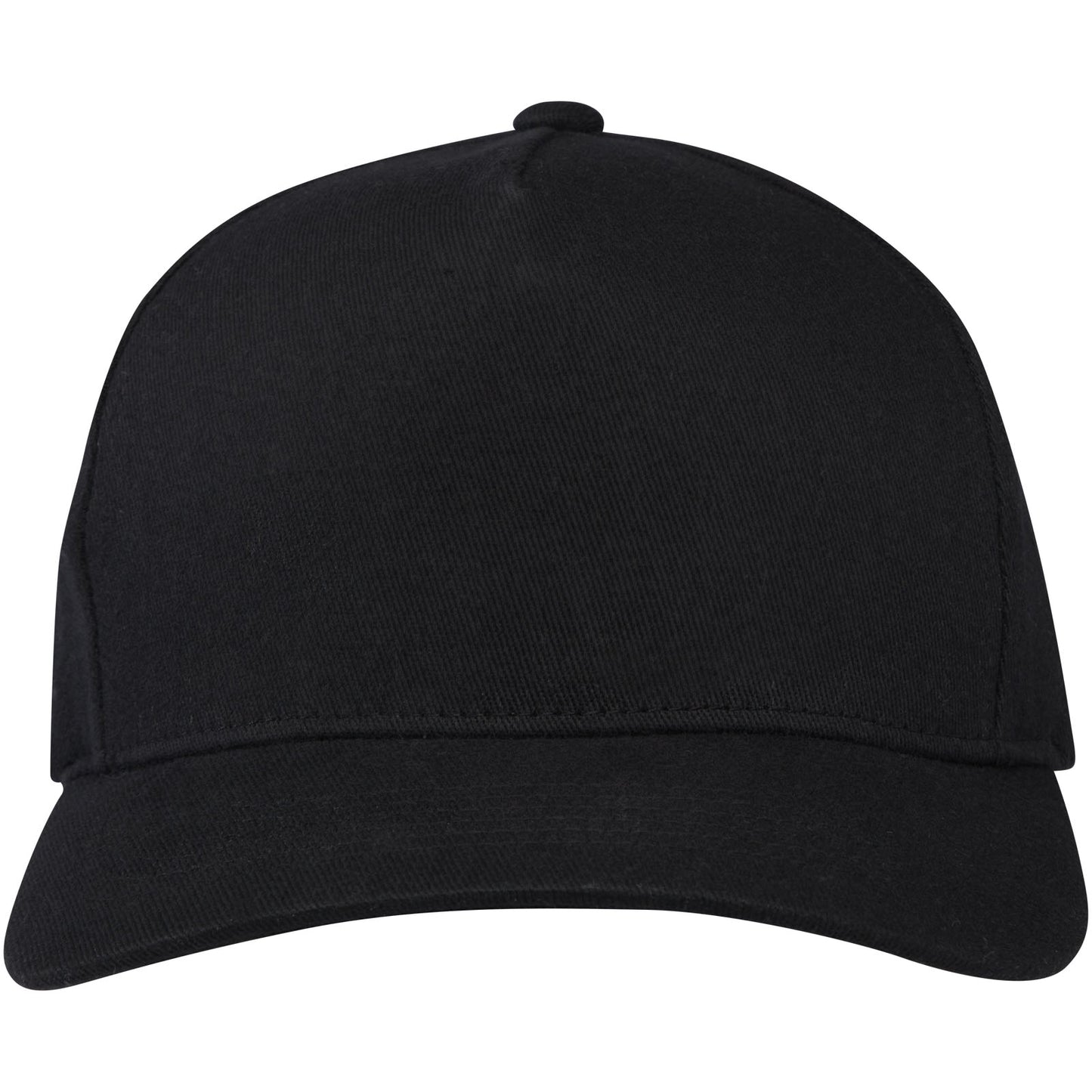 Cappellino in tessuto riciclato Aware™ a 5 pannelli Onyx - Nero
