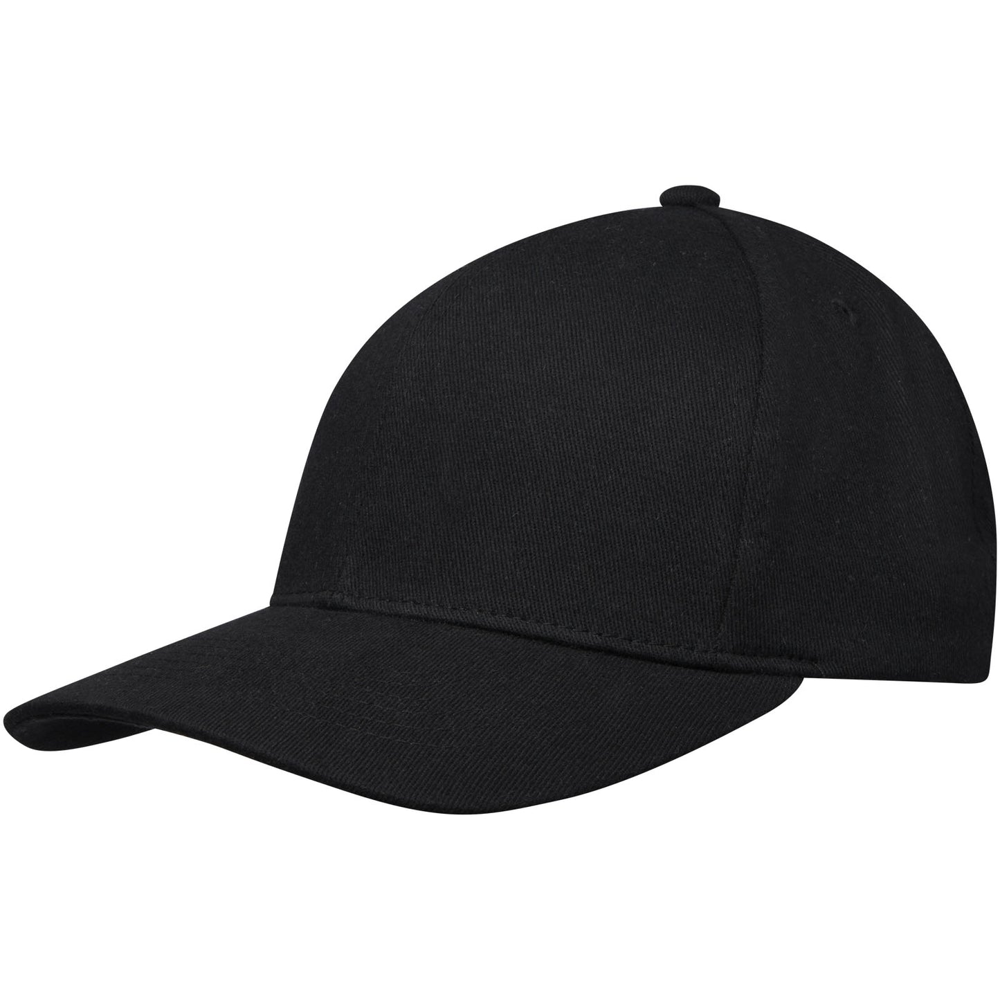 Cappellino in tessuto riciclato Aware™ a 6 pannelli Opal - Nero
