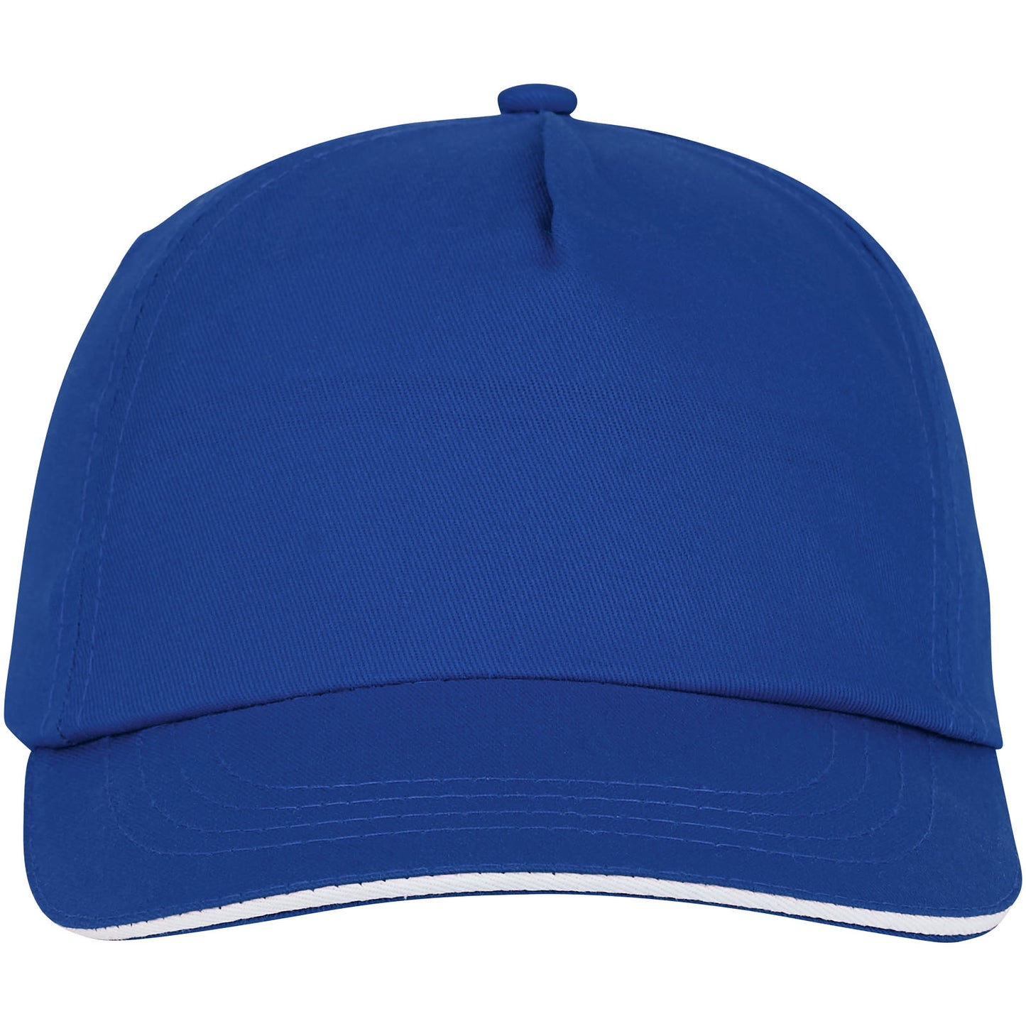 Cappellino con visiera sandwich Styx a 5 pannelli - Blu