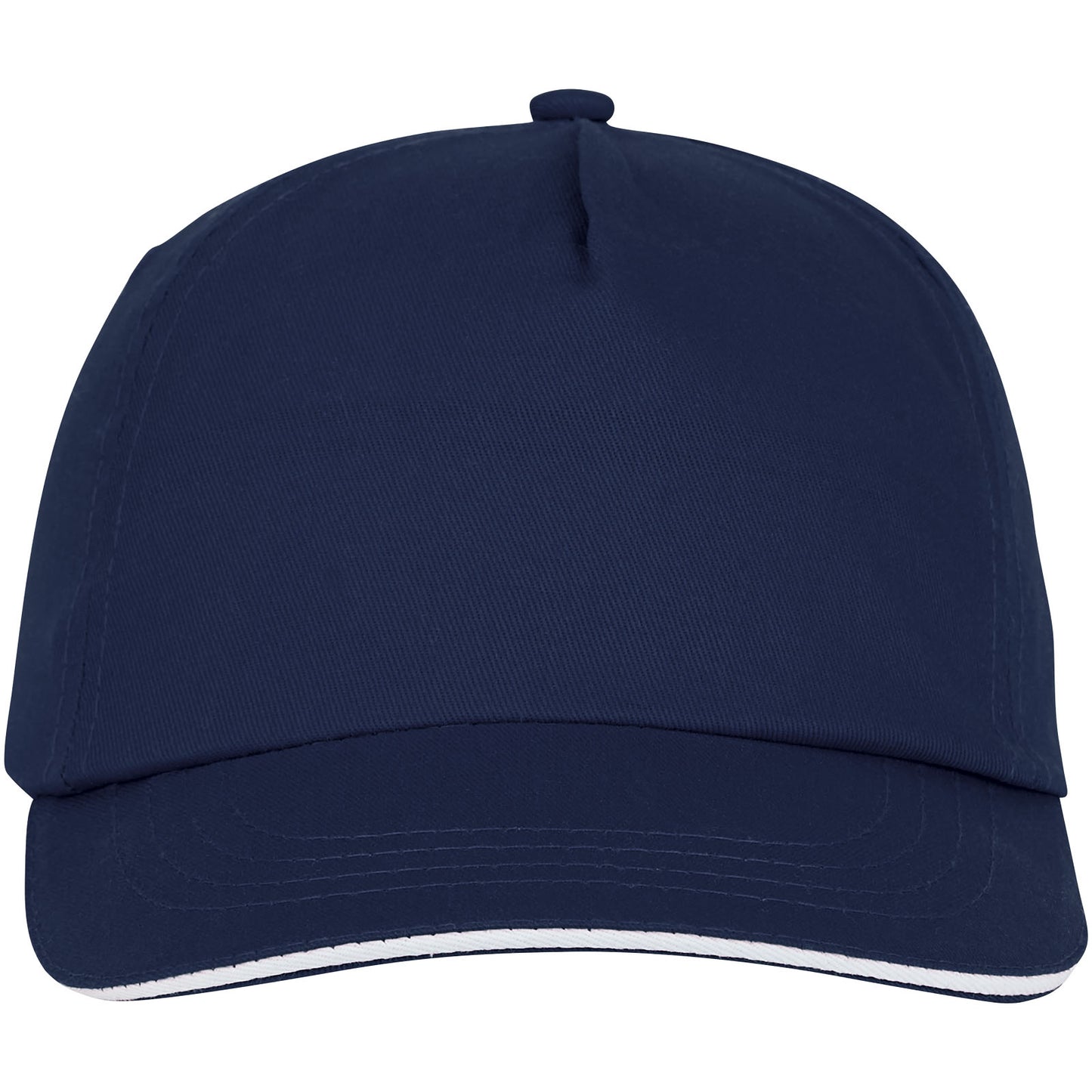 Cappellino con visiera sandwich Styx a 5 pannelli - Navy