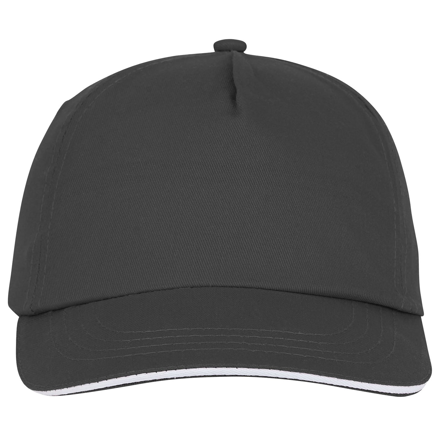 Cappellino con visiera sandwich Styx a 5 pannelli - Grigio tempesta