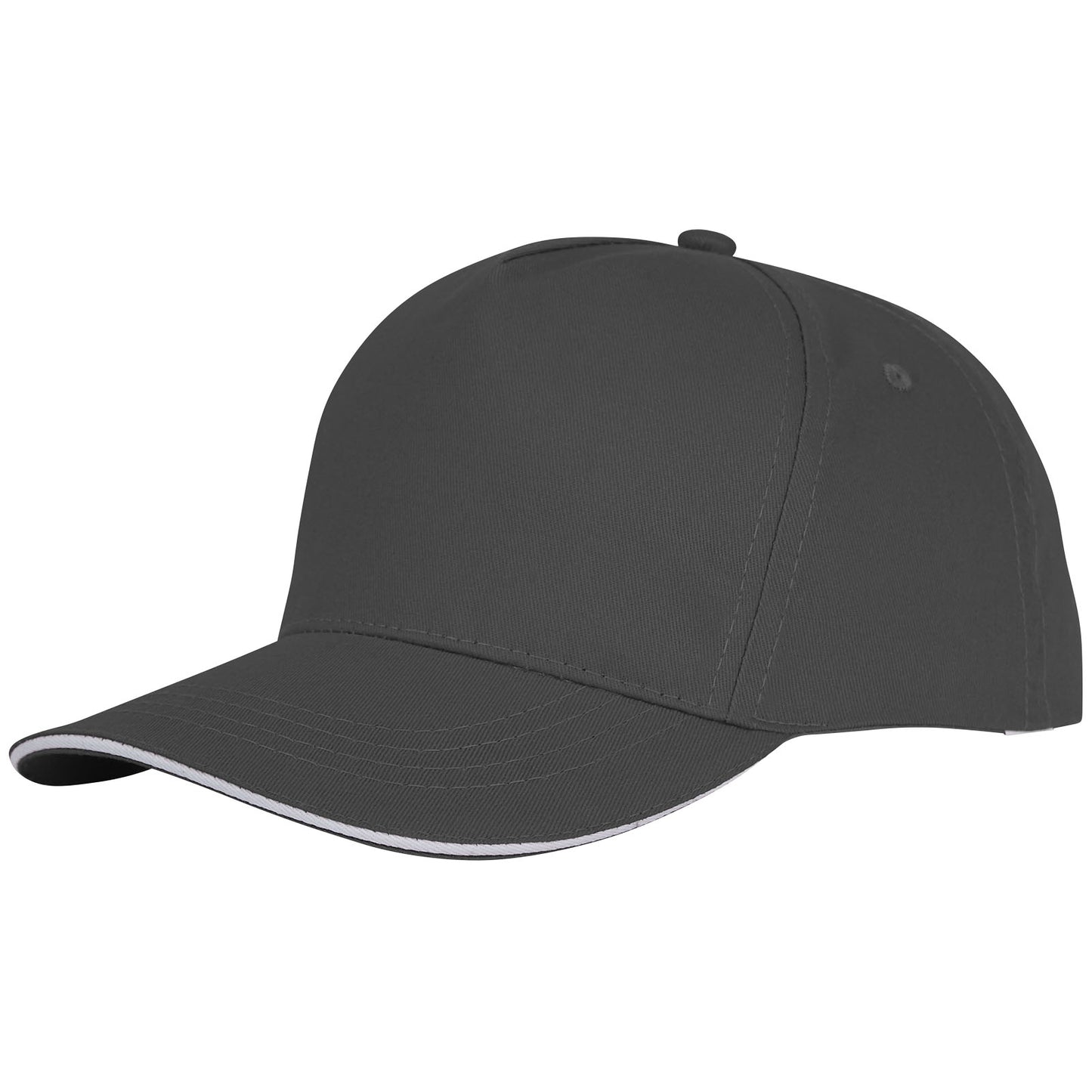 Cappellino con visiera sandwich Ceto a 5 pannelli - Grigio tempesta