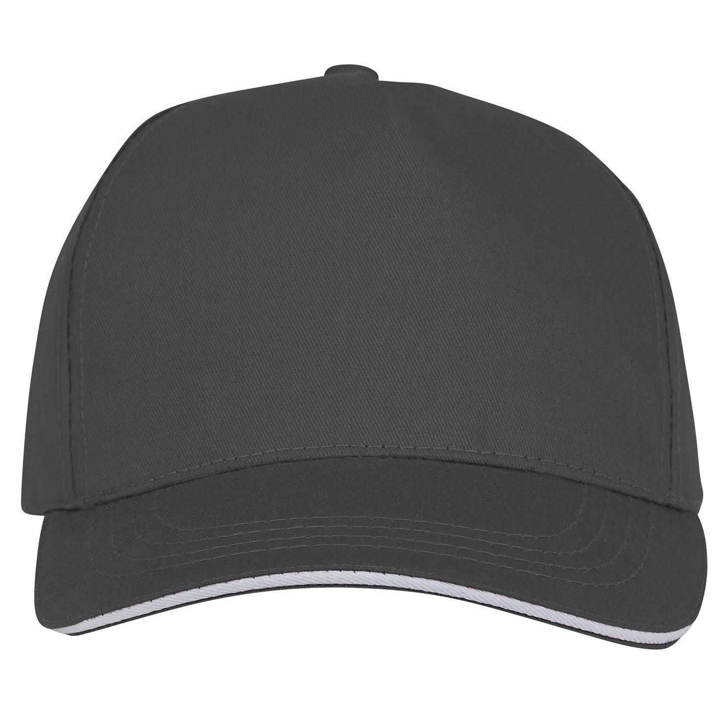Cappellino con visiera sandwich Ceto a 5 pannelli - Grigio tempesta