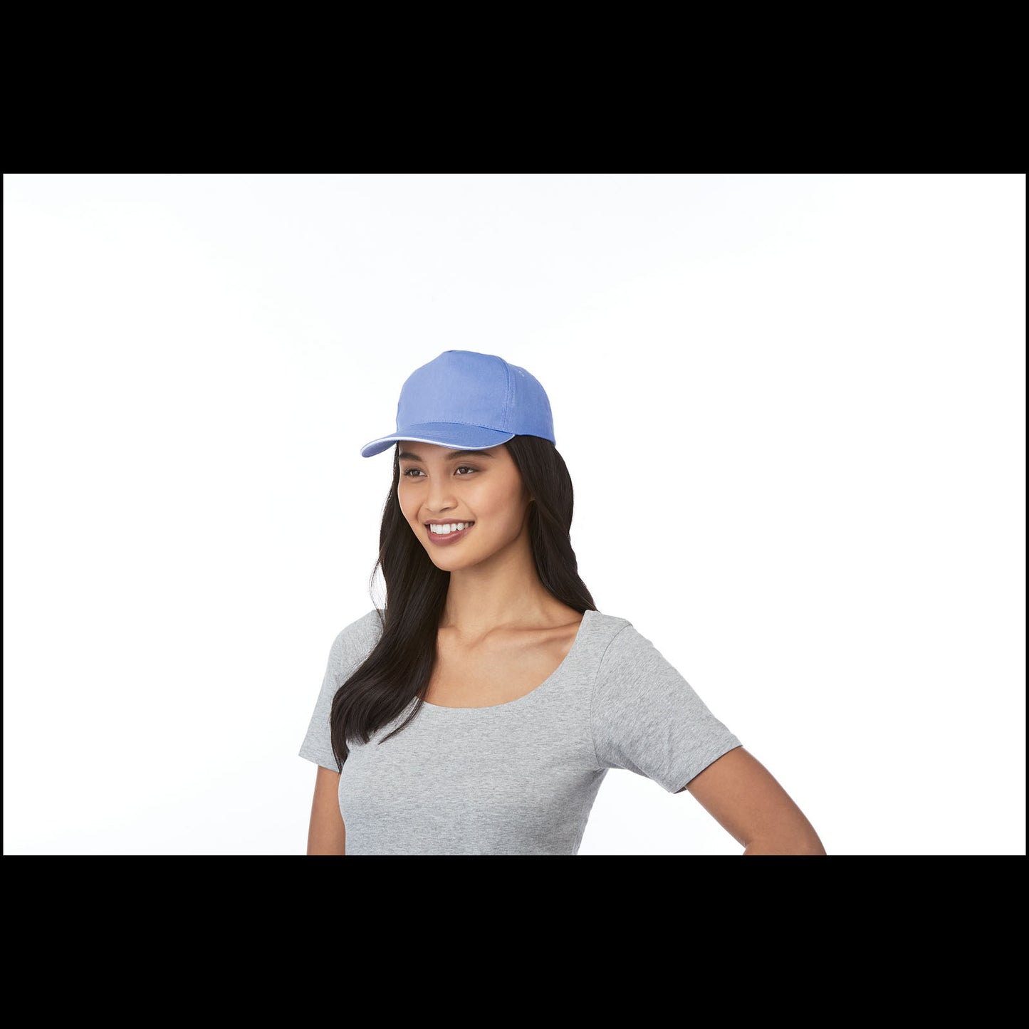 Cappellino con visiera sandwich Ceto a 5 pannelli - Grigio tempesta