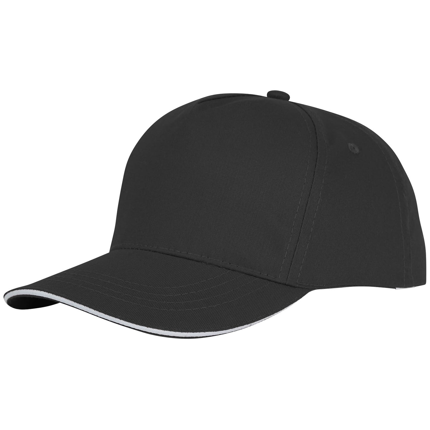 Cappellino con visiera sandwich Ceto a 5 pannelli - Nero