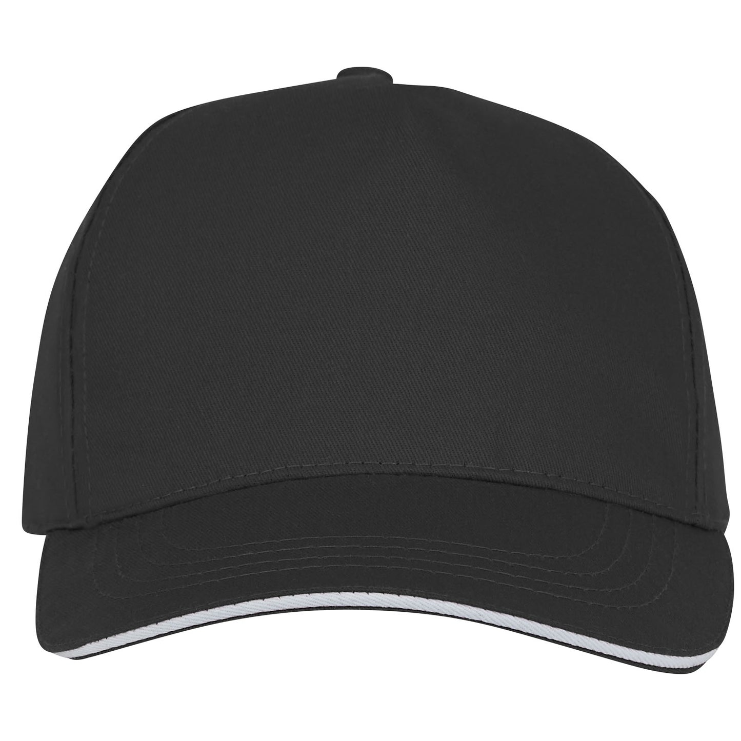 Cappellino con visiera sandwich Ceto a 5 pannelli - Nero