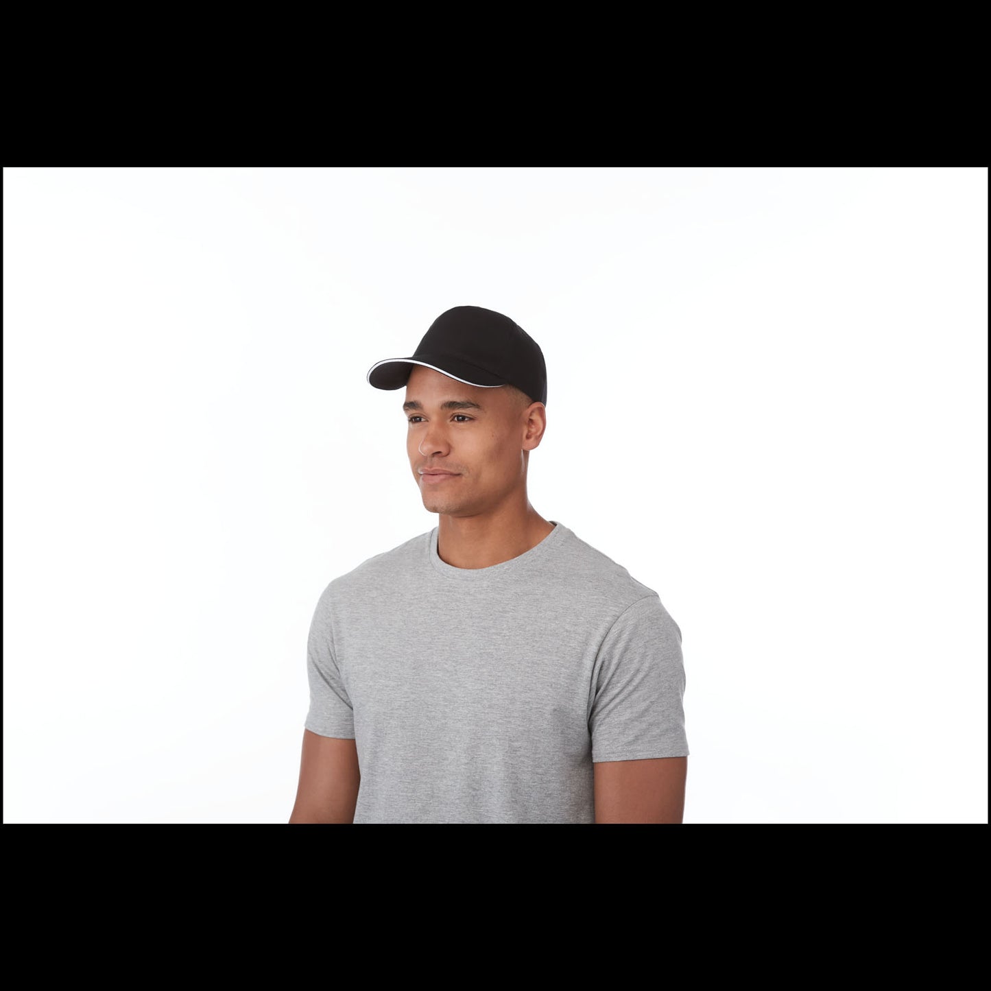 Cappellino con visiera sandwich Ceto a 5 pannelli - Nero