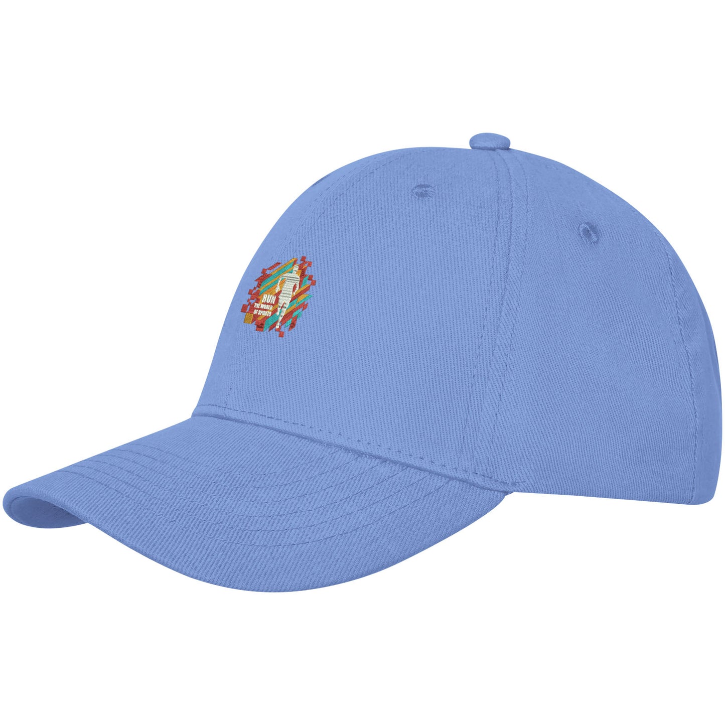 Cappellino Davis a 6 pannelli - Blu chiaro