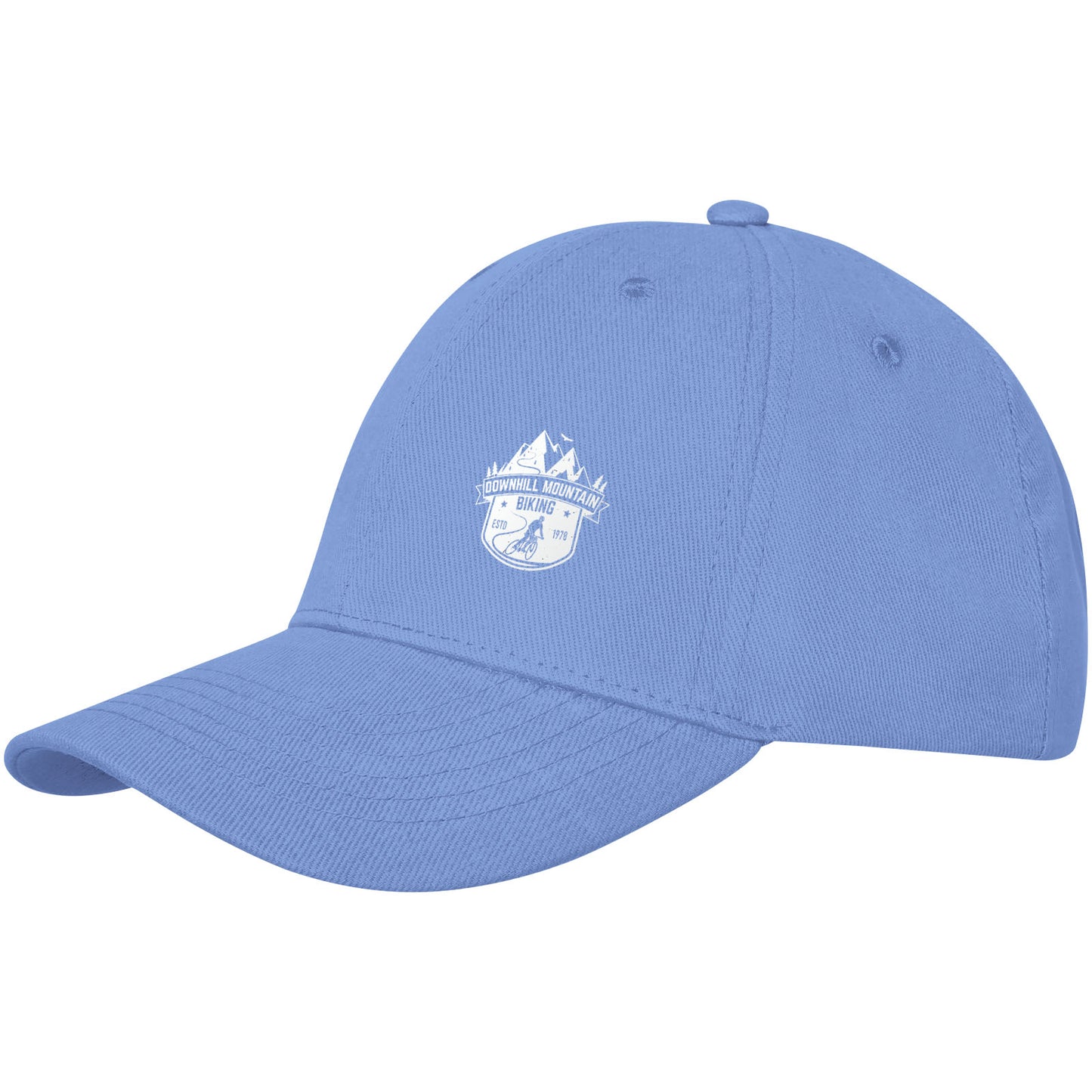 Cappellino Davis a 6 pannelli - Blu chiaro