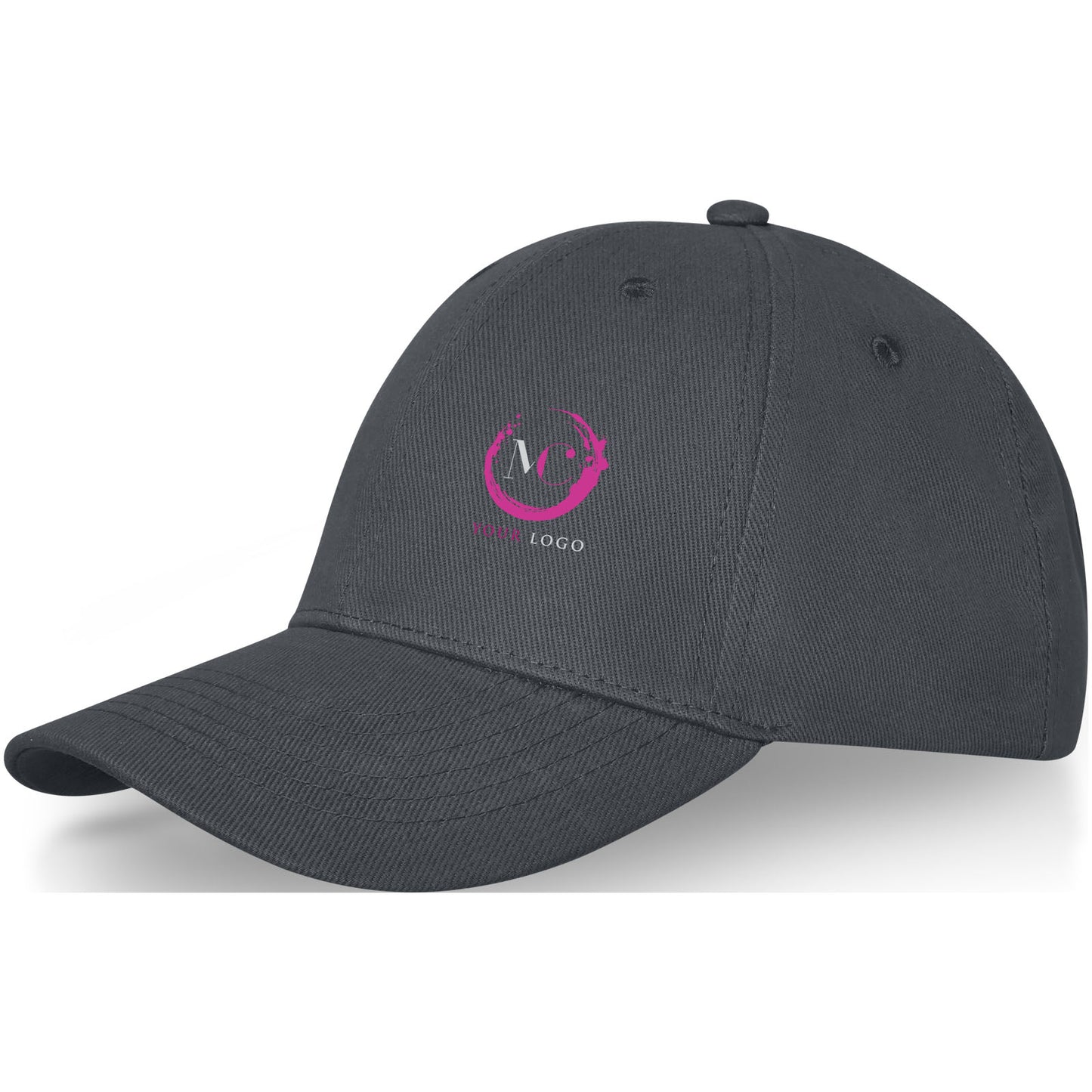 Cappellino Davis a 6 pannelli - Grigio tempesta