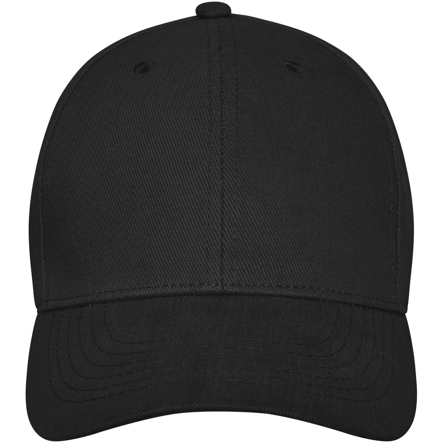Cappellino Davis a 6 pannelli - Nero