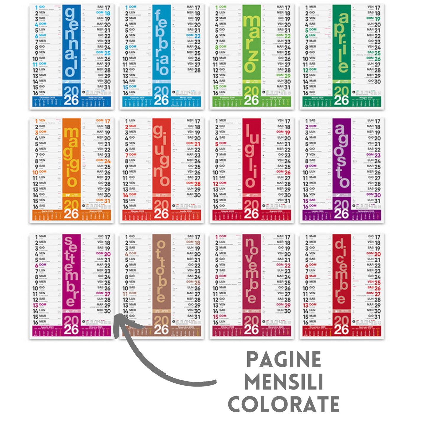 Calendario olandese 2026 personalizzato | Cod. PA430