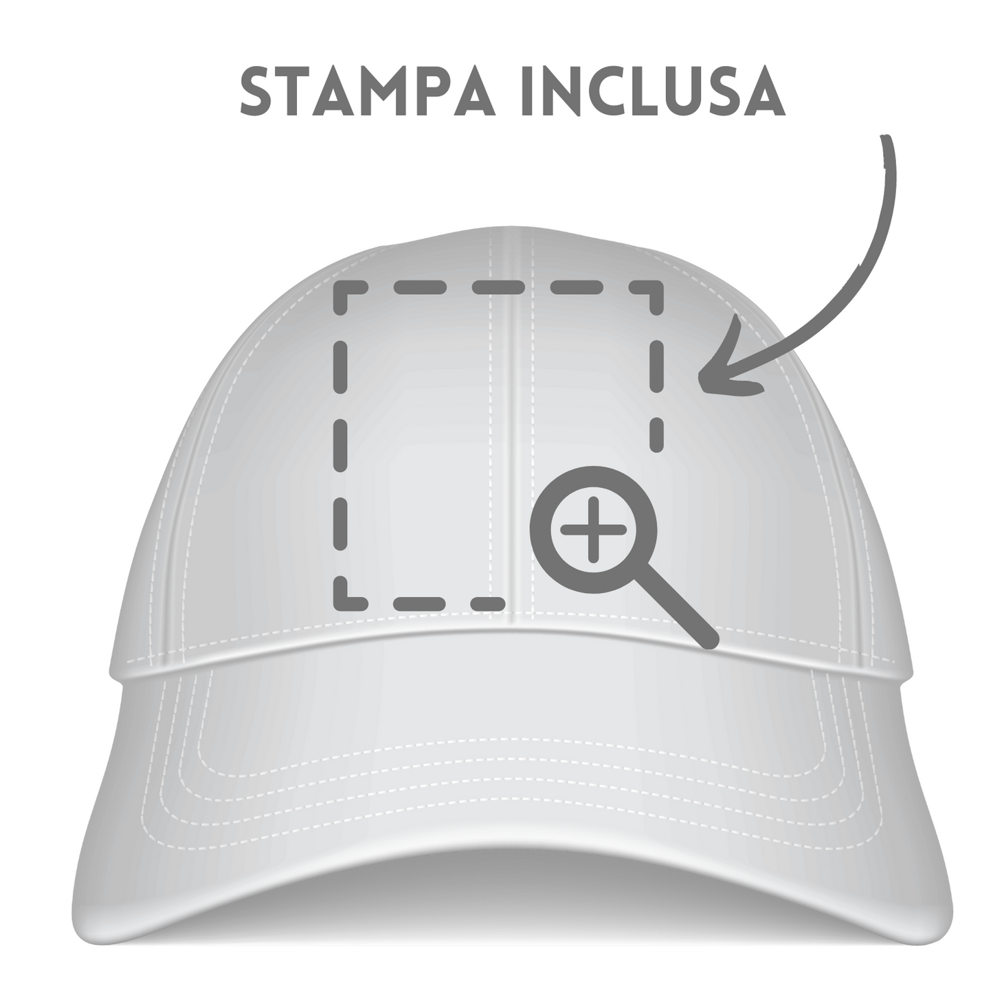 Cappellini personalizzati in cotone con visiera PM090