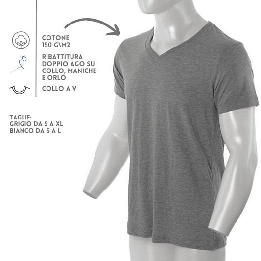 Magliette personalizzate collo a V | Cod. PM315