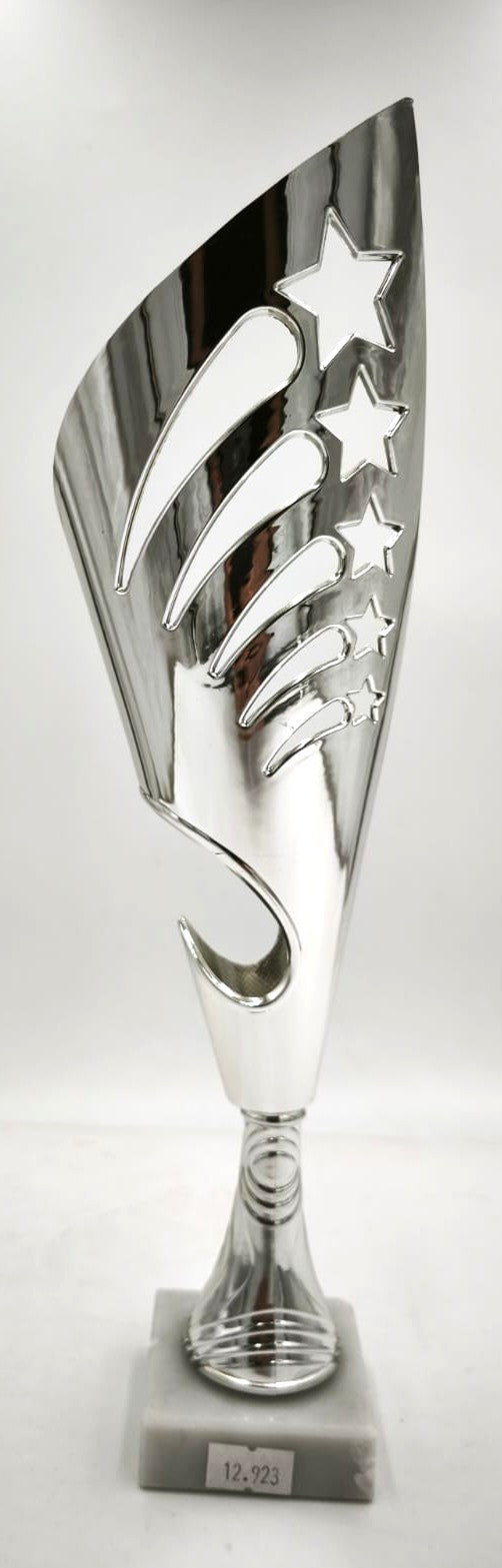 Coppa da 36 cm FINE SERIE con tazza argento in ABS e base in marmo