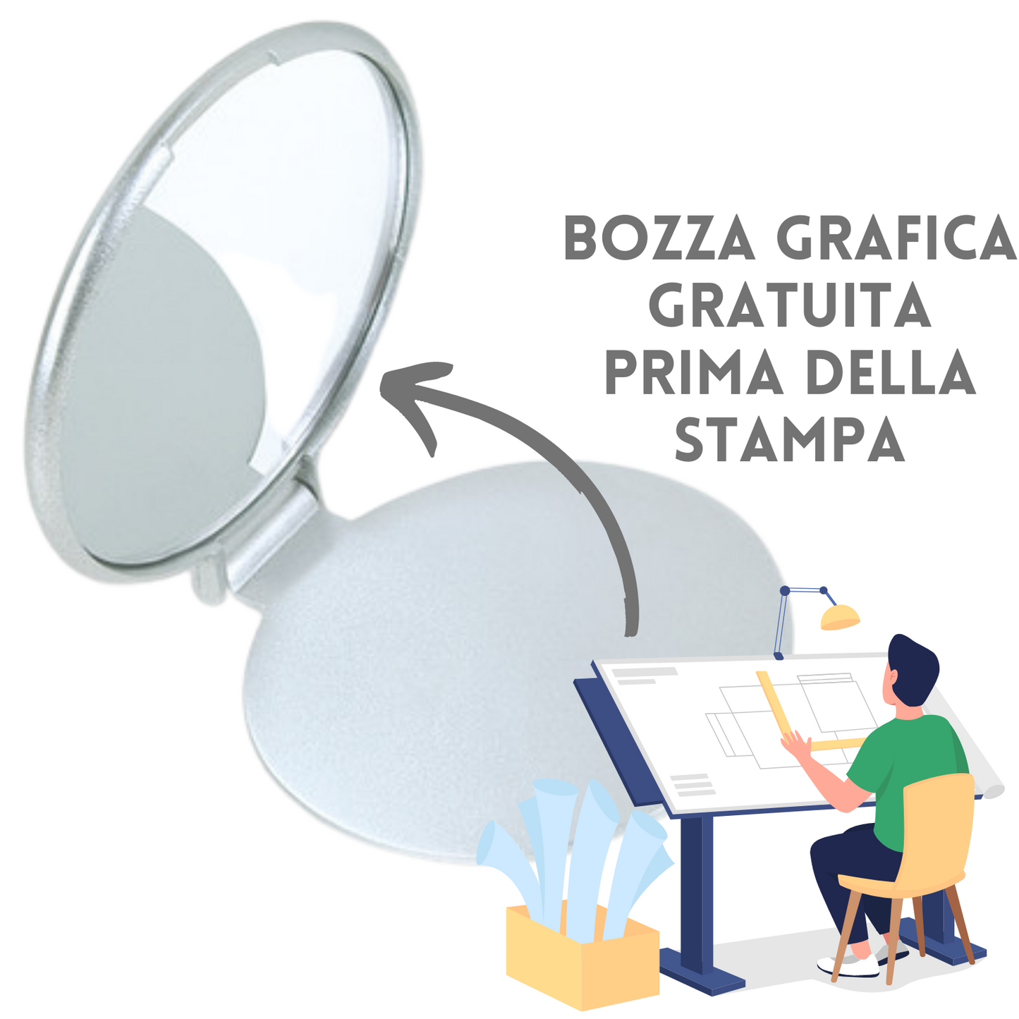 Specchietti personalizzati PI521