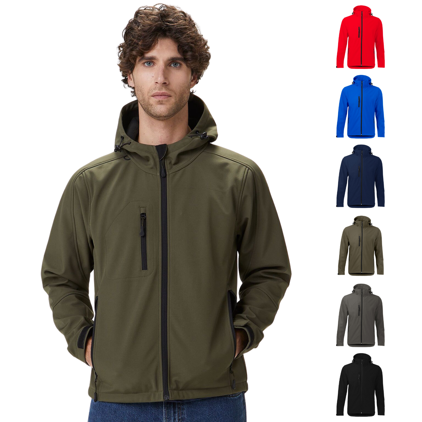 Softshell personalizzata con cappuccio | Cod. BS552