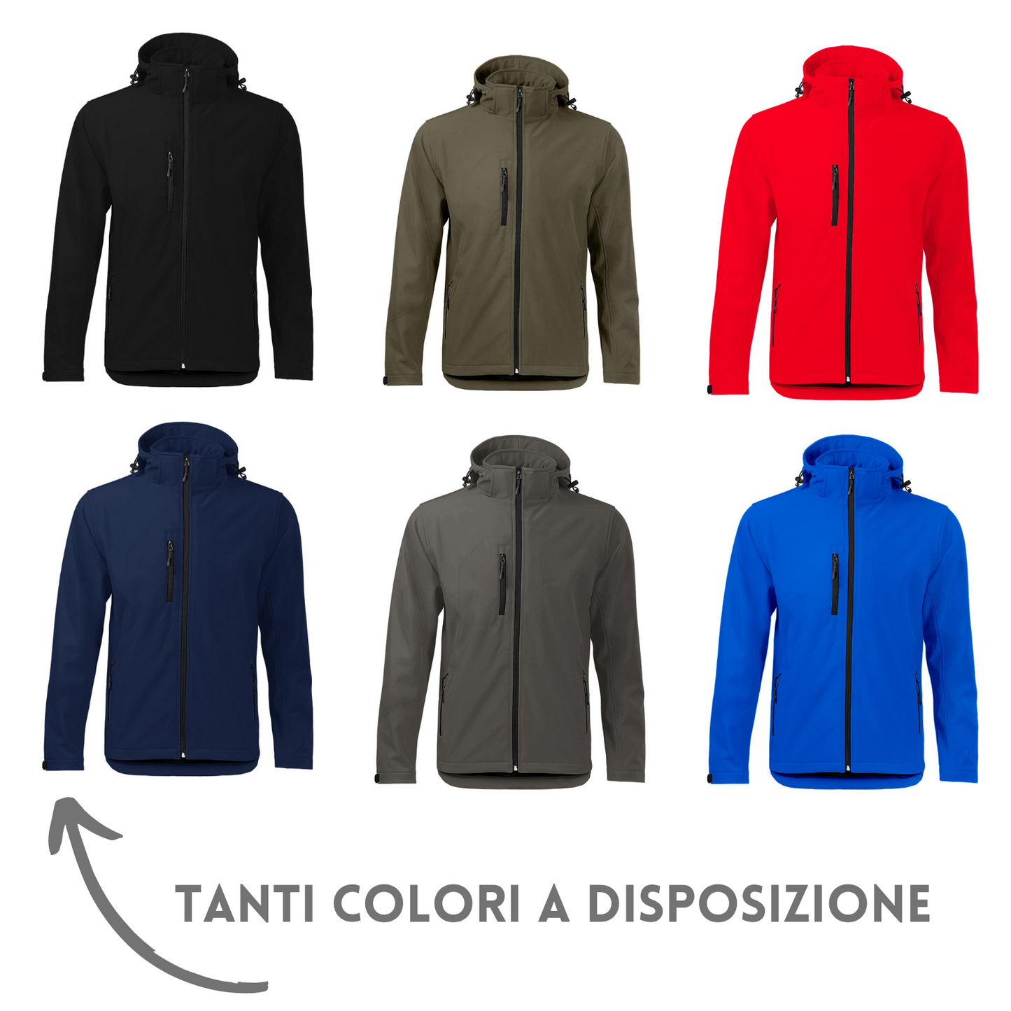 Softshell personalizzata con cappuccio | Cod. BS552