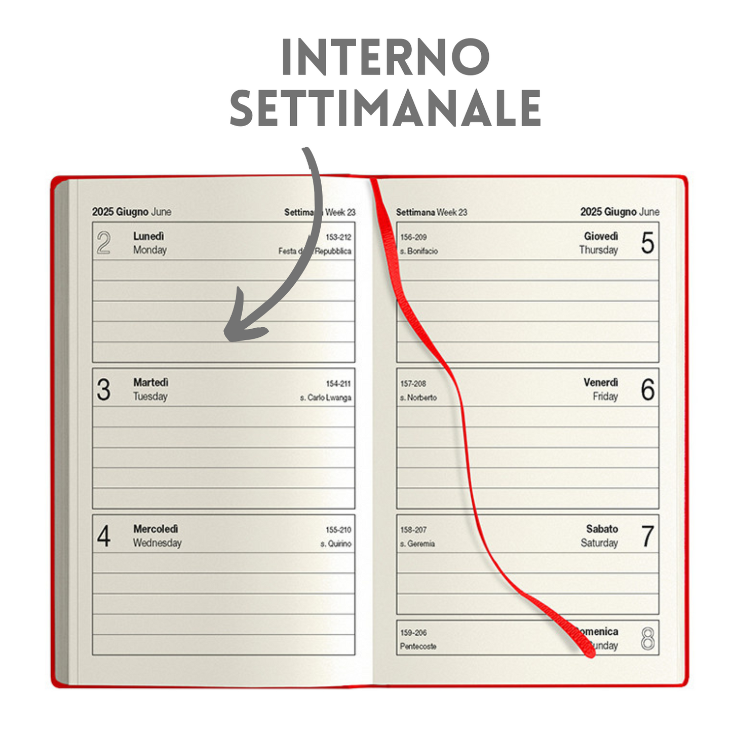 Agende personalizzate 2026 Settimanali 9X14 | Cod. PB546