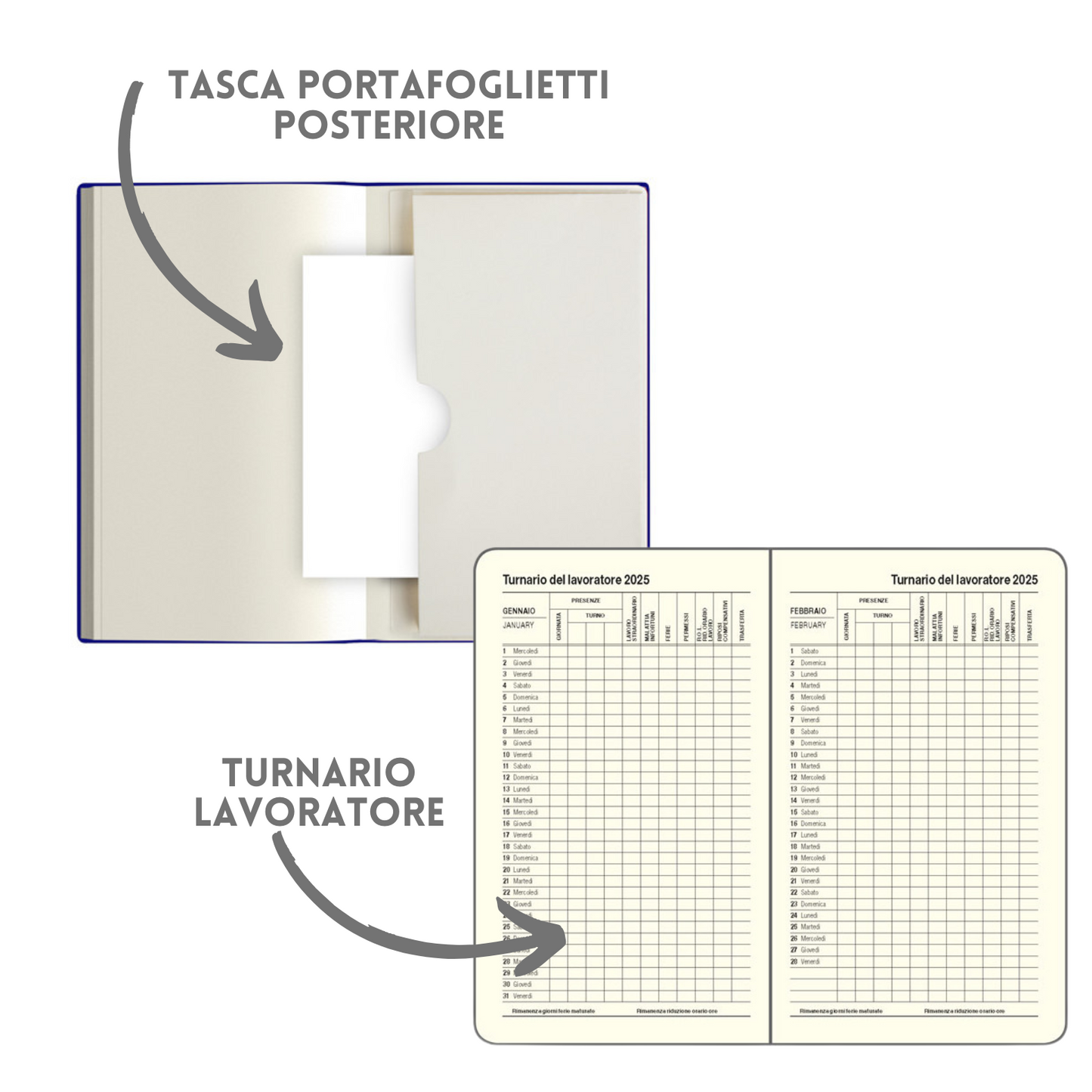 Agende personalizzate 2026 Settimanali 9X14 | Cod. PB546
