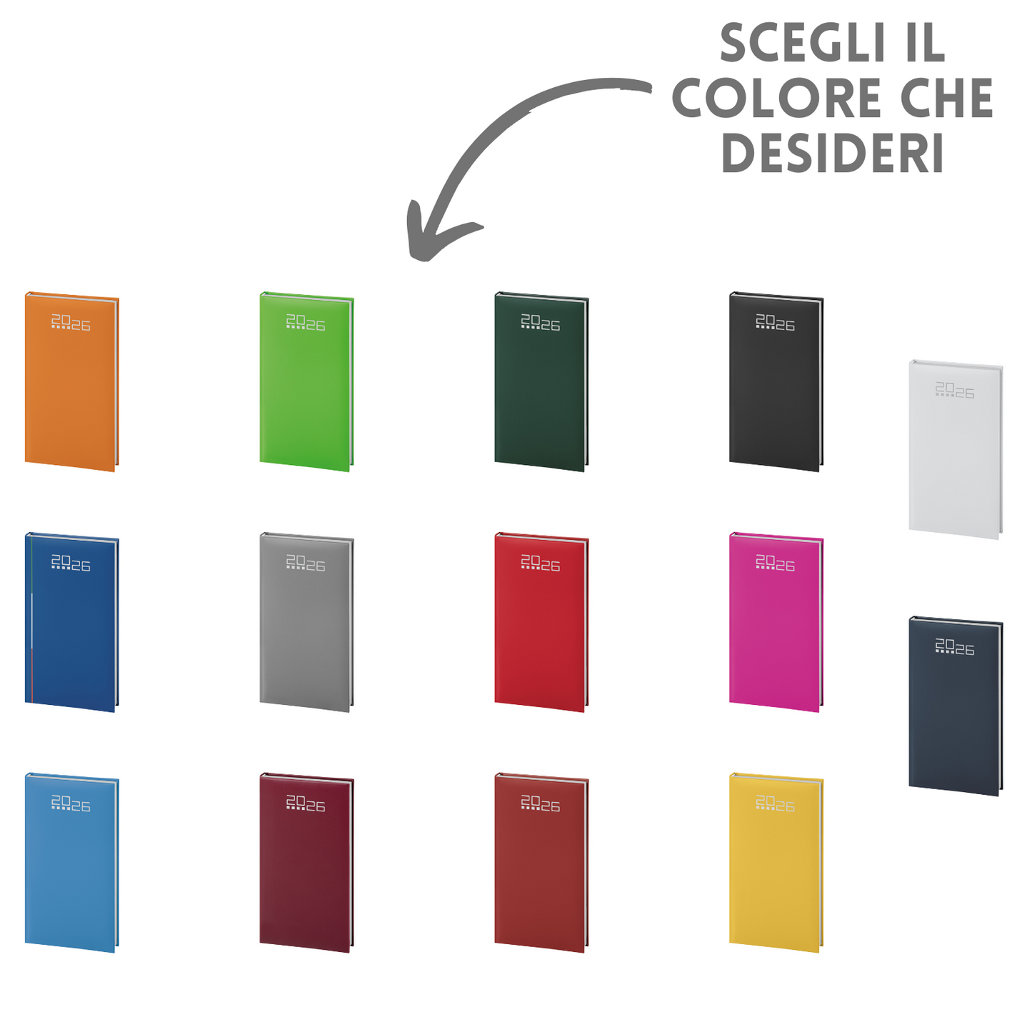 Agende personalizzate 2026 Settimanali 8X15 | Cod. PB550