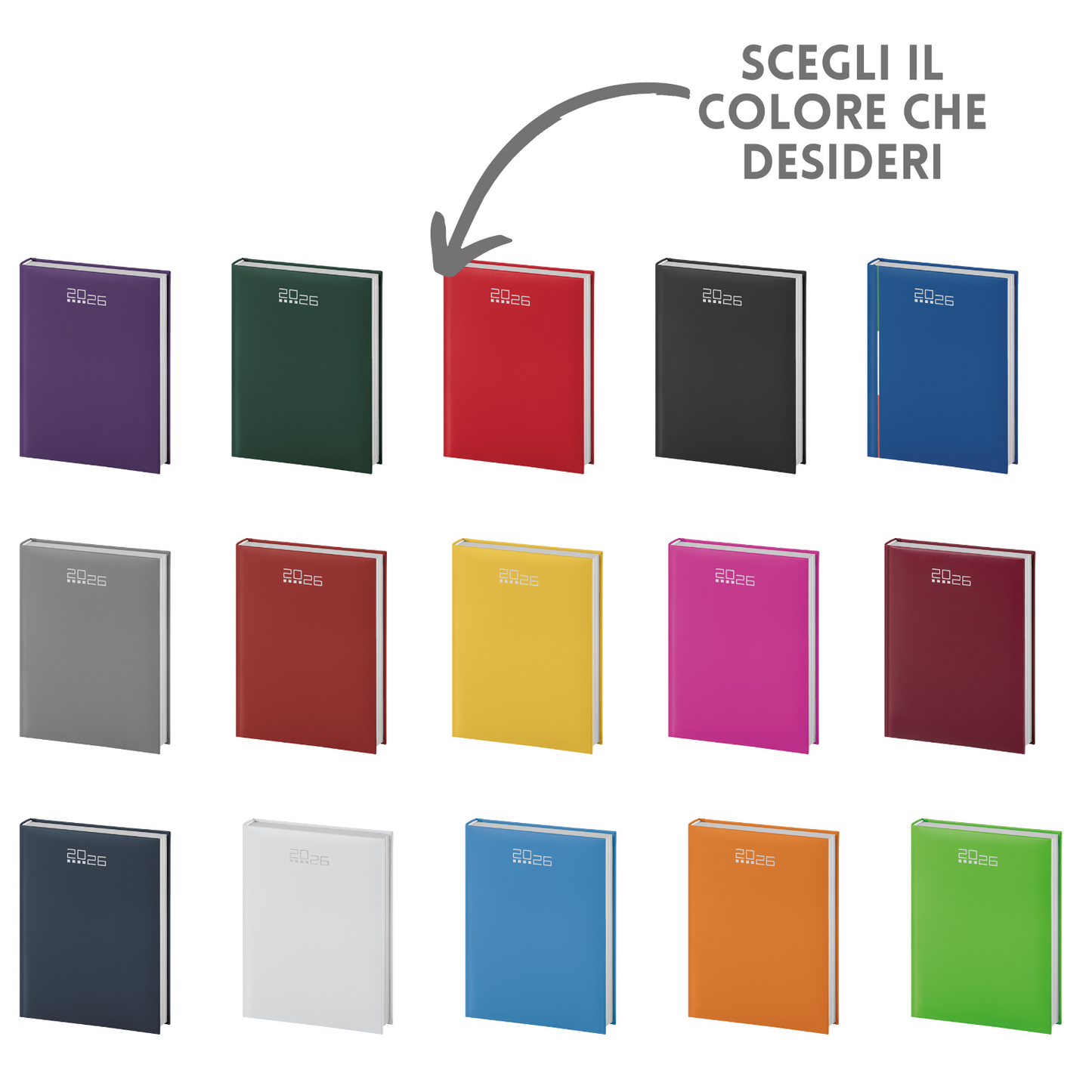 Agende personalizzate 2026 Giornaliera 15X21 | Cod. PB530