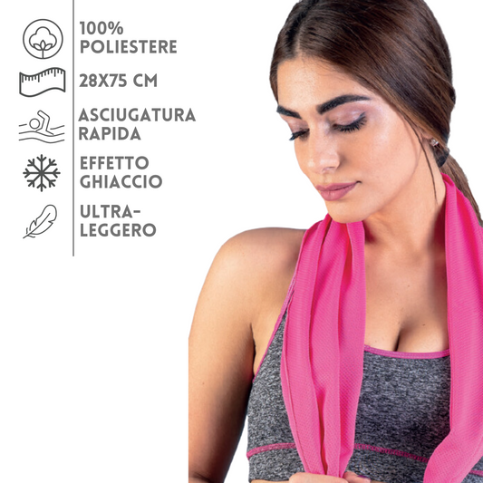 Asciugamano da palestra 28x75 refrigerante | Cod. PM906
