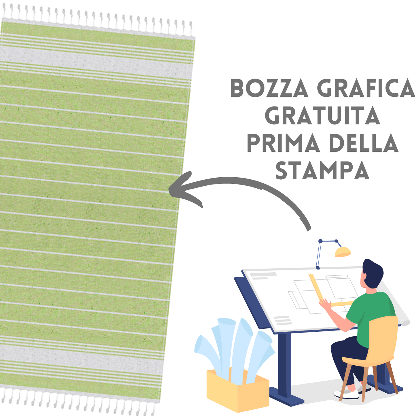 Teli personalizzati 90x170 da mare o pareo | Cod. PM945