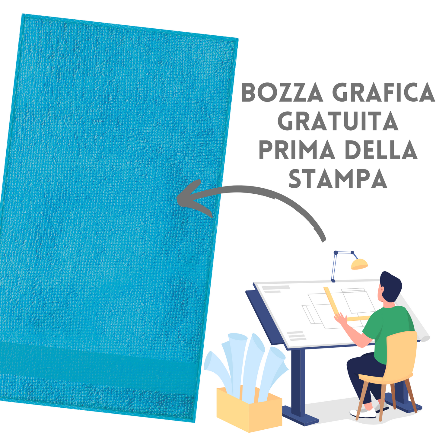 Asciugamano personalizzate ricamo PM921