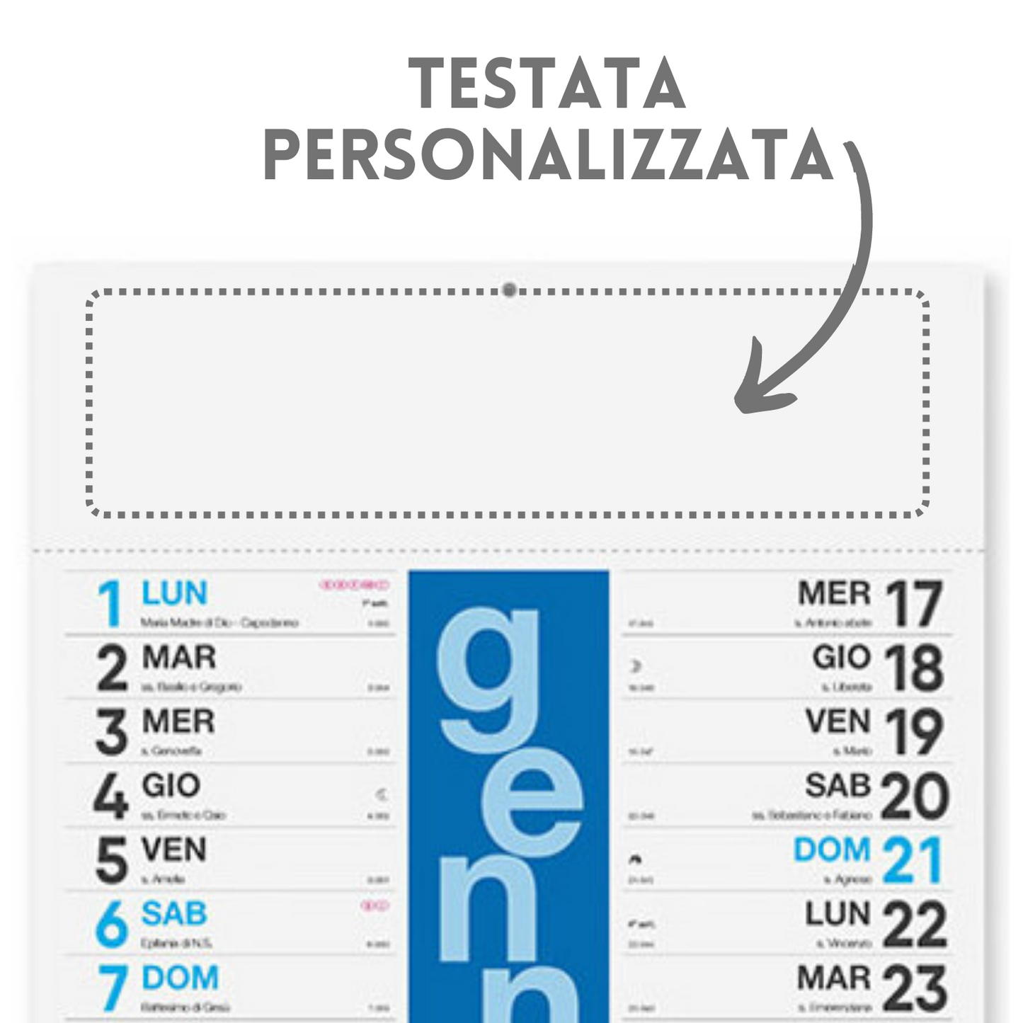 Calendari personalizzati 2024 olandesi PA430
