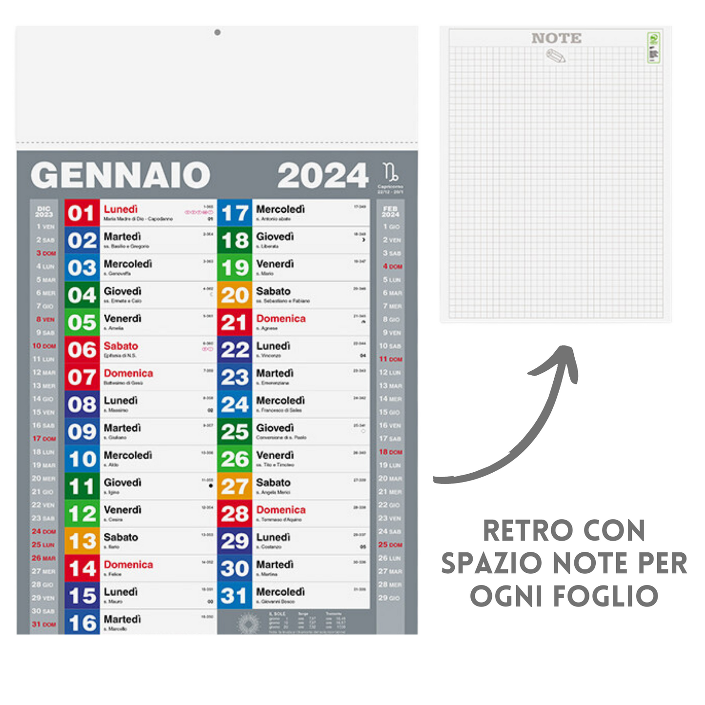 Calendari personalizzati 2024 olandesi PA420