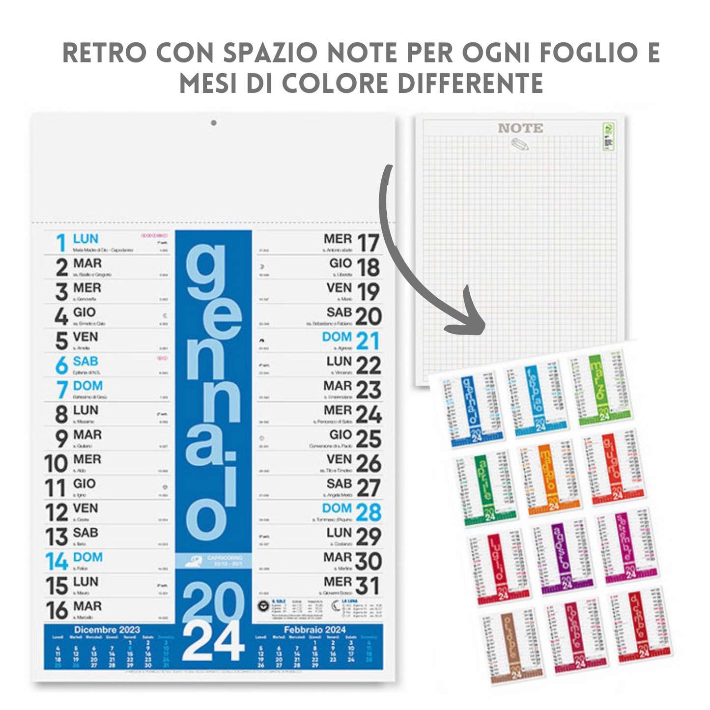 Calendari personalizzati 2024 olandesi PA430
