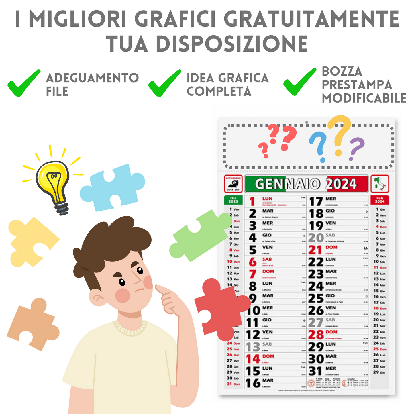 Calendario olandese 2024 personalizzato Italy | Cod. PA432
