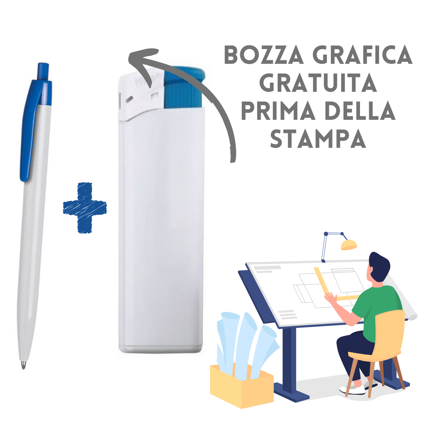Kit penne e accendini personalizzati PE867