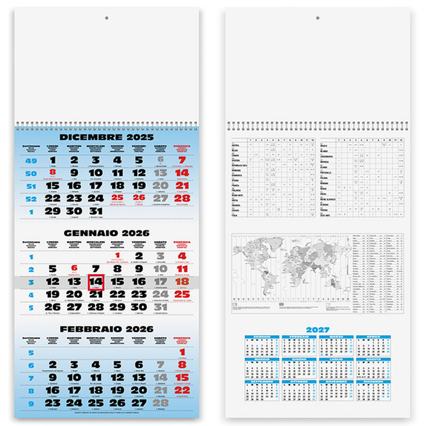 Calendario olandese 2026 personalizzato | Cod. PA508